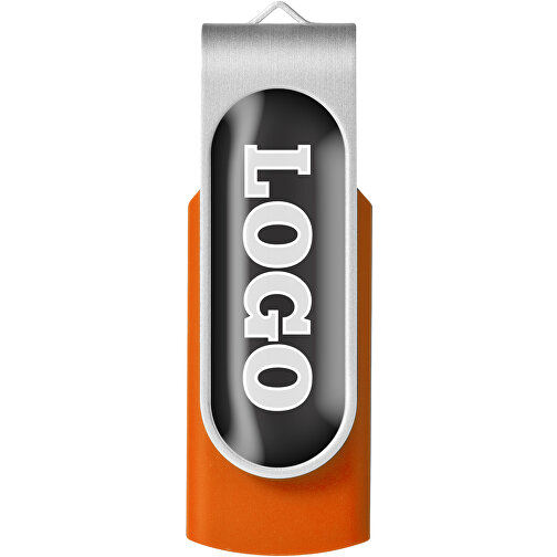Rotate Doming USB-Stick , orange MB , 2 GB , Kunststoff, Aluminium MB , 5,80cm x 1,90cm x 1,00cm (Länge x Höhe x Breite), Bild 5