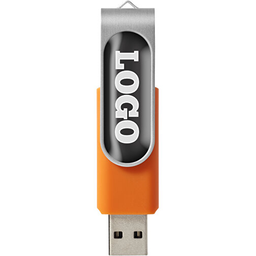 Rotate Doming USB-Stick , orange MB , 1 GB , Kunststoff, Aluminium MB , 5,80cm x 1,90cm x 1,00cm (Länge x Höhe x Breite), Bild 3