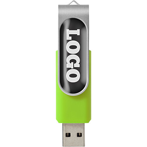Rotate Doming USB-Stick , limone MB , 1 GB , Kunststoff, Aluminium MB , 5,80cm x 1,90cm x 1,00cm (Länge x Höhe x Breite), Bild 3