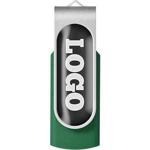 Rotate Doming USB-Stick , grün MB , 8 GB , Kunststoff, Aluminium MB , 5,80cm x 1,90cm x 1,00cm (Länge x Höhe x Breite), Bild 4