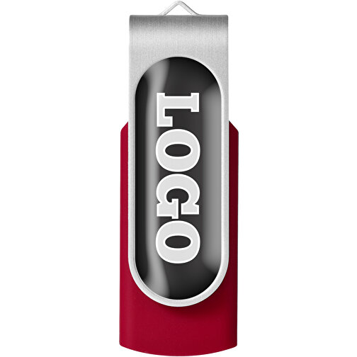 Rotate Doming USB-Stick , rot MB , 16 GB , Kunststoff, Aluminium MB , 5,80cm x 1,90cm x 1,00cm (Länge x Höhe x Breite), Bild 4
