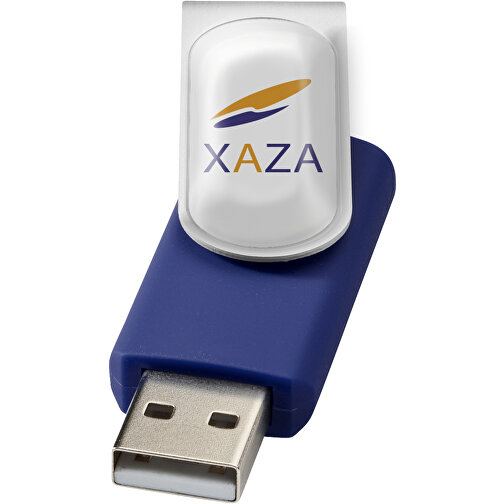 Rotate Doming USB-Stick , blau MB , 32 GB , Kunststoff, Aluminium MB , 5,80cm x 1,90cm x 1,00cm (Länge x Höhe x Breite), Bild 2