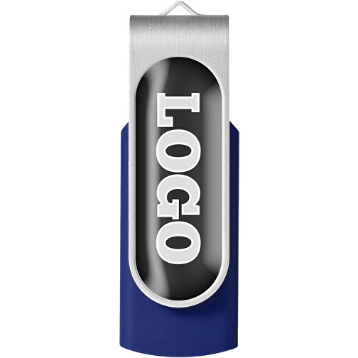 Rotate Doming USB-Stick , blau MB , 4 GB , Kunststoff, Aluminium MB , 5,80cm x 1,90cm x 1,00cm (Länge x Höhe x Breite), Bild 4
