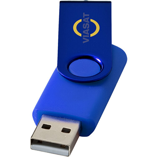Rotate Metallic USB-Stick , royalblau MB , 32 GB , Kunststoff, Aluminium MB , 5,80cm x 1,90cm x 1,00cm (Länge x Höhe x Breite), Bild 2