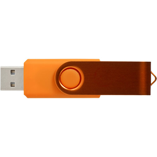 Rotate Metallic USB-Stick , orange MB , 2 GB , Kunststoff, Aluminium MB , 5,80cm x 1,90cm x 1,00cm (Länge x Höhe x Breite), Bild 3