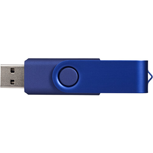 Rotate Metallic USB-Stick , blau MB , 2 GB , Kunststoff, Aluminium MB , 5,80cm x 1,90cm x 1,00cm (Länge x Höhe x Breite), Bild 3