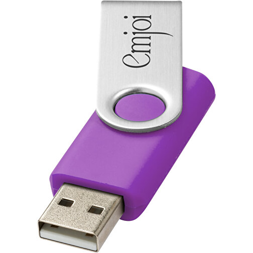 Rotate USB-Stick , lila MB , 32 GB , Kunststoff, Aluminium MB , 5,80cm x 1,90cm x 1,00cm (Länge x Höhe x Breite), Bild 2