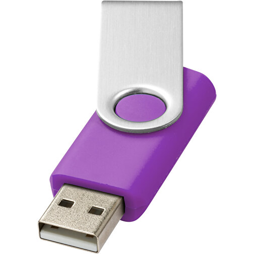 Rotate USB-Stick , lila MB , 1 GB , Kunststoff, Aluminium MB , 5,80cm x 1,90cm x 1,00cm (Länge x Höhe x Breite), Bild 1