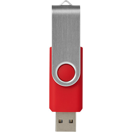 Rotate USB-Stick , mittelrot MB , 8 GB , Kunststoff, Aluminium MB , 5,80cm x 1,90cm x 1,00cm (Länge x Höhe x Breite), Bild 3