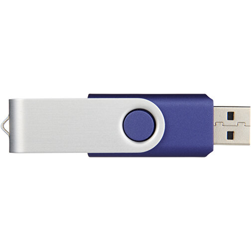 Rotate USB-Stick , blau MB , 32 GB , Kunststoff, Aluminium MB , 5,80cm x 1,90cm x 1,00cm (Länge x Höhe x Breite), Bild 2