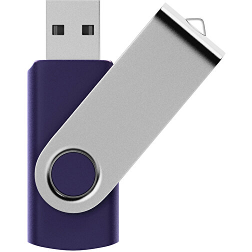 Rotate USB-Stick , blau MB , 1 GB , Kunststoff, Aluminium MB , 5,80cm x 1,90cm x 1,00cm (Länge x Höhe x Breite), Bild 1