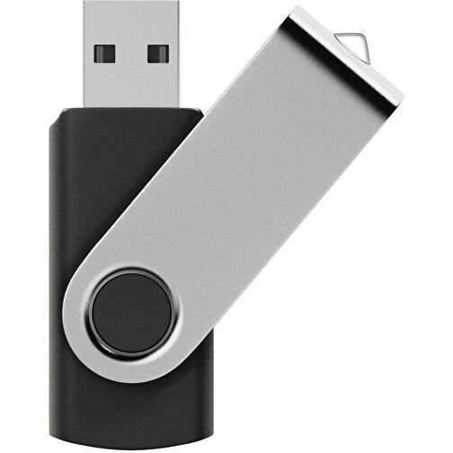 Rotate USB-Stick , schwarz MB , 32 GB , Kunststoff, Aluminium MB , 5,80cm x 1,90cm x 1,00cm (Länge x Höhe x Breite), Bild 1