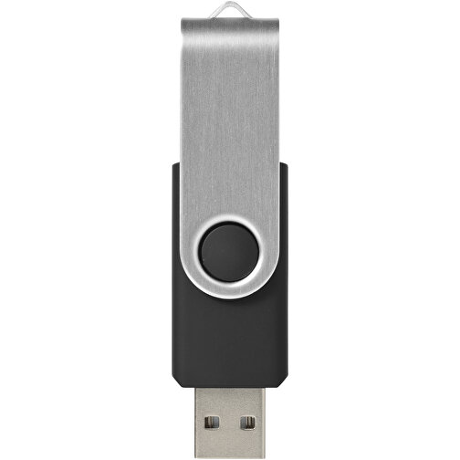 Rotate USB-Stick , schwarz MB , 8 GB , Kunststoff, Aluminium MB , 5,80cm x 1,90cm x 1,00cm (Länge x Höhe x Breite), Bild 3