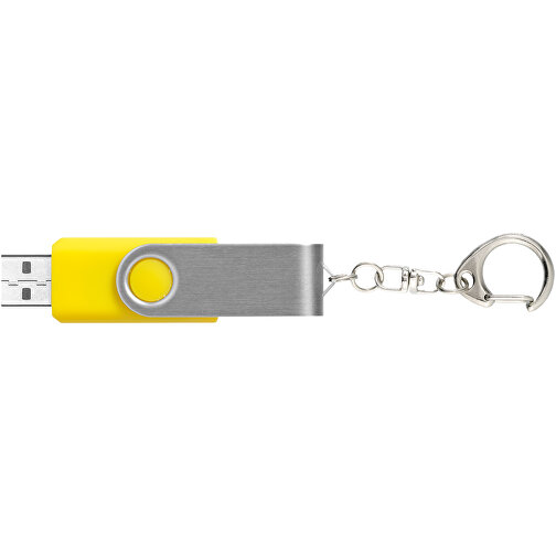 Rotate Mit Schlüsselanhänger USB-Stick , gelb MB , 32 GB , Kunststoff, Aluminium MB , 5,80cm x 1,90cm x 1,00cm (Länge x Höhe x Breite), Bild 5