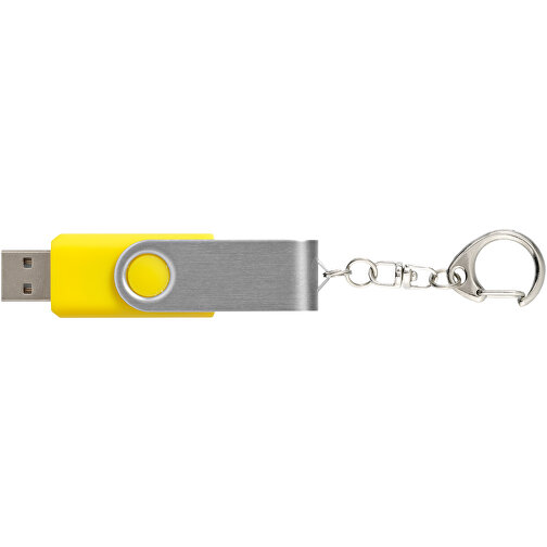 Rotate Mit Schlüsselanhänger USB-Stick , gelb MB , 32 GB , Kunststoff, Aluminium MB , 5,80cm x 1,90cm x 1,00cm (Länge x Höhe x Breite), Bild 6