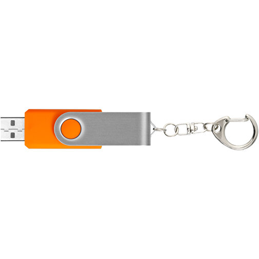 Rotate Mit Schlüsselanhänger USB-Stick , orange MB , 8 GB , Kunststoff, Aluminium MB , 5,80cm x 1,90cm x 1,00cm (Länge x Höhe x Breite), Bild 5