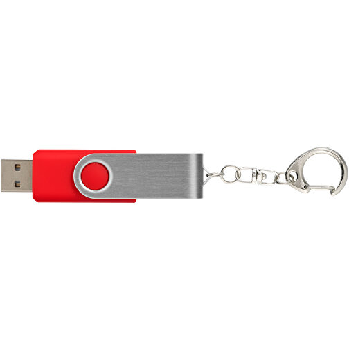 Rotate Mit Schlüsselanhänger USB-Stick , mittelrot MB , 32 GB , Kunststoff, Aluminium MB , 5,80cm x 1,90cm x 1,00cm (Länge x Höhe x Breite), Bild 6