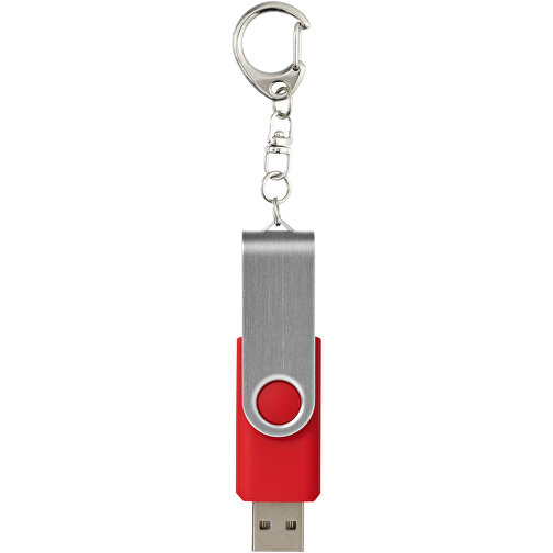 Rotate Mit Schlüsselanhänger USB-Stick , mittelrot MB , 4 GB , Kunststoff, Aluminium MB , 5,80cm x 1,90cm x 1,00cm (Länge x Höhe x Breite), Bild 3
