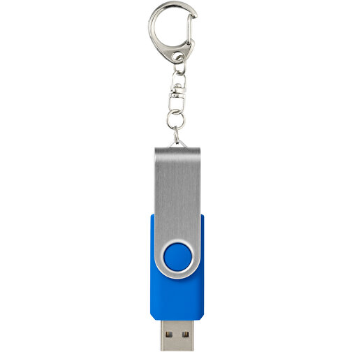 Rotate Mit Schlüsselanhänger USB-Stick , mittelblau MB , 32 GB , Kunststoff, Aluminium MB , 5,80cm x 1,90cm x 1,00cm (Länge x Höhe x Breite), Bild 3