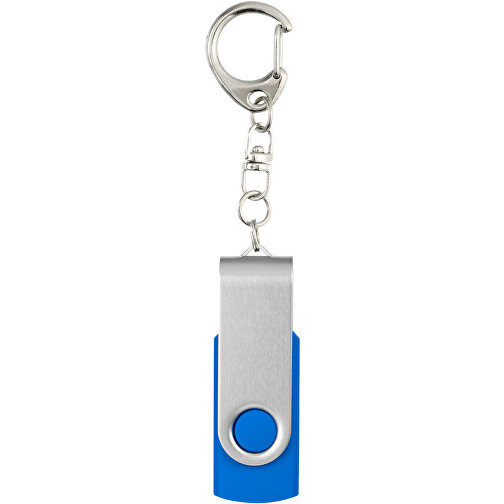 Rotate Mit Schlüsselanhänger USB-Stick , mittelblau MB , 2 GB , Kunststoff, Aluminium MB , 5,80cm x 1,90cm x 1,00cm (Länge x Höhe x Breite), Bild 5