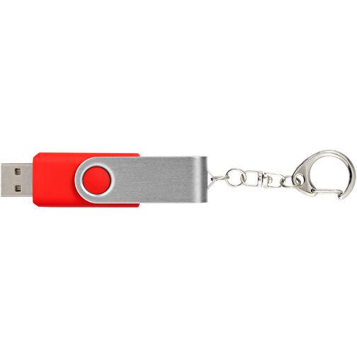 Rotate Mit Schlüsselanhänger USB-Stick , hellrot MB , 8 GB , Kunststoff, Aluminium MB , 5,80cm x 1,90cm x 1,00cm (Länge x Höhe x Breite), Bild 6