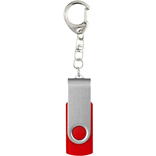 Rotate Mit Schlüsselanhänger USB-Stick , hellrot MB , 4 GB , Kunststoff, Aluminium MB , 5,80cm x 1,90cm x 1,00cm (Länge x Höhe x Breite), Bild 4