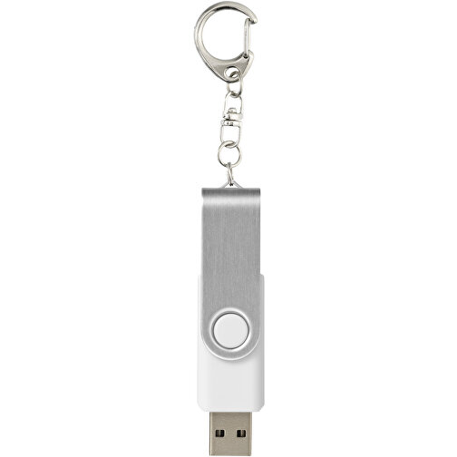 Rotate Mit Schlüsselanhänger USB-Stick , weiß MB , 32 GB , Kunststoff, Aluminium MB , 5,80cm x 1,90cm x 1,00cm (Länge x Höhe x Breite), Bild 3
