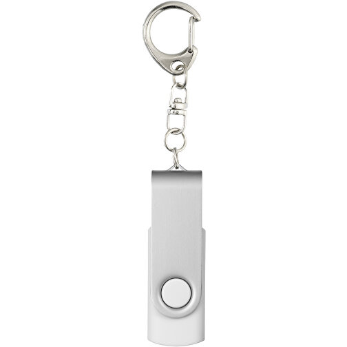 Rotate Mit Schlüsselanhänger USB-Stick , weiß MB , 32 GB , Kunststoff, Aluminium MB , 5,80cm x 1,90cm x 1,00cm (Länge x Höhe x Breite), Bild 4
