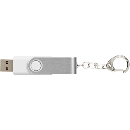 Rotate Mit Schlüsselanhänger USB-Stick , weiß MB , 16 GB , Kunststoff, Aluminium MB , 5,80cm x 1,90cm x 1,00cm (Länge x Höhe x Breite), Bild 6