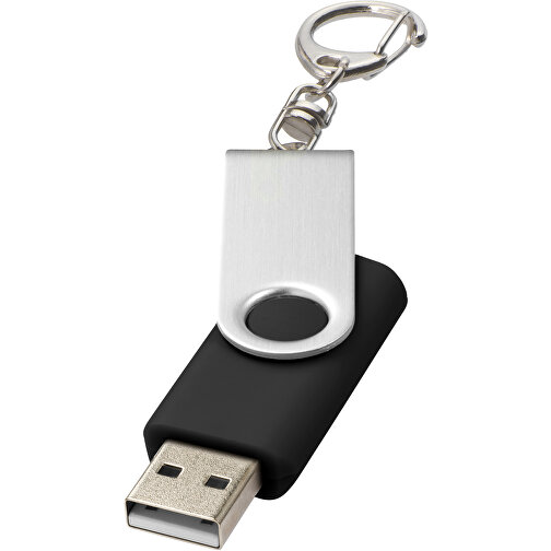 Rotate Mit Schlüsselanhänger USB-Stick , schwarz MB , 32 GB , Kunststoff, Aluminium MB , 5,80cm x 1,90cm x 1,00cm (Länge x Höhe x Breite), Bild 1