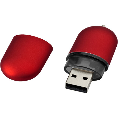 USB-Stick Business , rot MB , 16 GB , Kunststoff, Aluminium MB , 6,00cm x 2,40cm x 1,20cm (Länge x Höhe x Breite), Bild 1