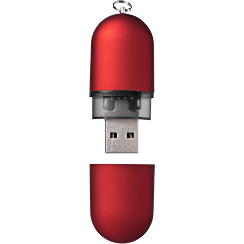 USB-Stick Business , rot MB , 8 GB , Kunststoff, Aluminium MB , 6,00cm x 2,40cm x 1,20cm (Länge x Höhe x Breite), Bild 3