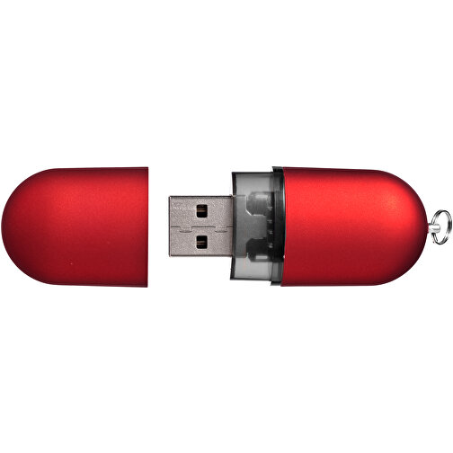 USB-Stick Business , rot MB , 4 GB , Kunststoff, Aluminium MB , 6,00cm x 2,40cm x 1,20cm (Länge x Höhe x Breite), Bild 5