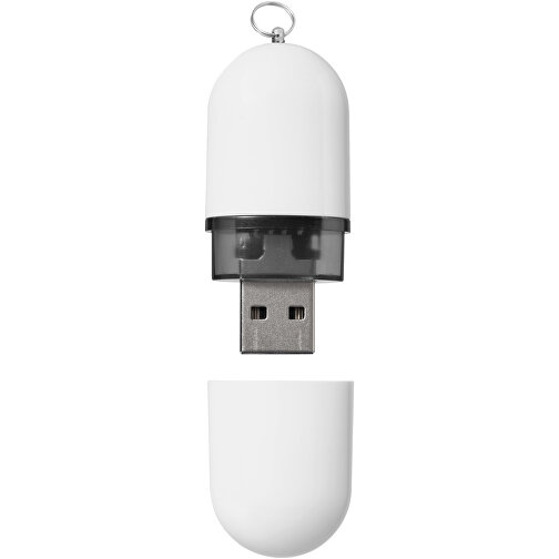 USB-Stick Business , weiß MB , 16 GB , Kunststoff, Aluminium MB , 6,00cm x 2,40cm x 1,20cm (Länge x Höhe x Breite), Bild 3