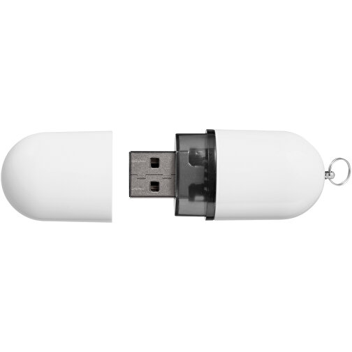 USB-Stick Business , weiß MB , 16 GB , Kunststoff, Aluminium MB , 6,00cm x 2,40cm x 1,20cm (Länge x Höhe x Breite), Bild 5