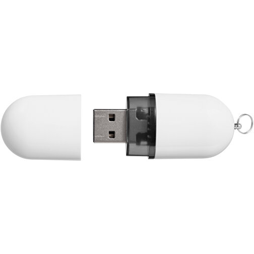 USB-Stick Business , weiss MB , 1 GB , Kunststoff, Aluminium MB , 6,00cm x 2,40cm x 1,20cm (Länge x Höhe x Breite), Bild 6