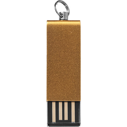 Mini Rotate USB-Stick , gold MB , 2 GB , Aluminium MB , 3,30cm x 1,60cm x 0,60cm (Länge x Höhe x Breite), Bild 3