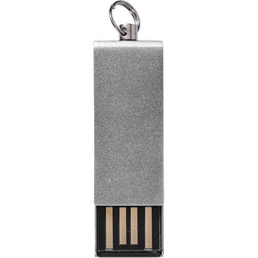 Mini Rotate USB-Stick , silber MB , 32 GB , Aluminium MB , 3,30cm x 1,60cm x 0,60cm (Länge x Höhe x Breite), Bild 3