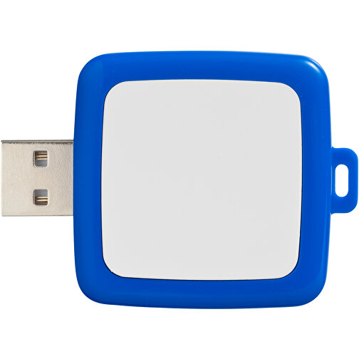 Rotating Square USB-Stick , blau MB , 16 GB , Kunststoff MB , 4,40cm x 4,00cm x 1,00cm (Länge x Höhe x Breite), Bild 5