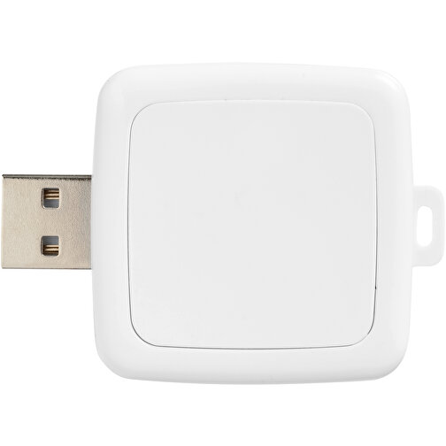 Rotating Square USB-Stick , weiß MB , 32 GB , Kunststoff MB , 4,40cm x 4,00cm x 1,00cm (Länge x Höhe x Breite), Bild 5