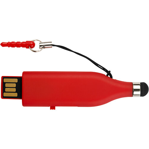 Stylus USB-Stick , rot MB , 2 GB , Kunststoff MB , 6,90cm x 2,00cm x 0,80cm (Länge x Höhe x Breite), Bild 3