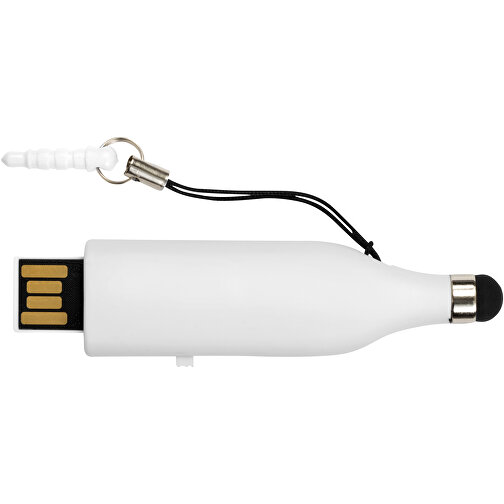 Stylus USB-Stick , weiss MB , 16 GB , Kunststoff MB , 6,90cm x 2,00cm x 0,80cm (Länge x Höhe x Breite), Bild 4