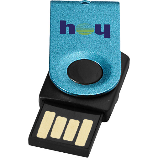 Mini USB-Stick , navy MB , 8 GB , Aluminium MB , 3,20cm x 1,60cm x 1,40cm (Länge x Höhe x Breite), Bild 2