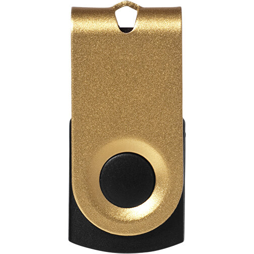 Mini USB-Stick , gold MB , 32 GB , Aluminium MB , 3,20cm x 1,60cm x 1,40cm (Länge x Höhe x Breite), Bild 3