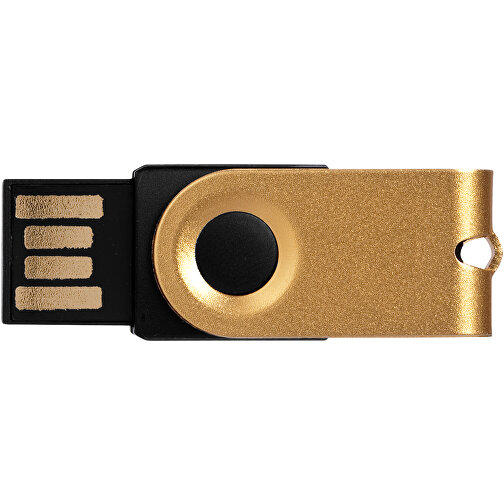 Mini USB-Stick , gold MB , 32 GB , Aluminium MB , 3,20cm x 1,60cm x 1,40cm (Länge x Höhe x Breite), Bild 5