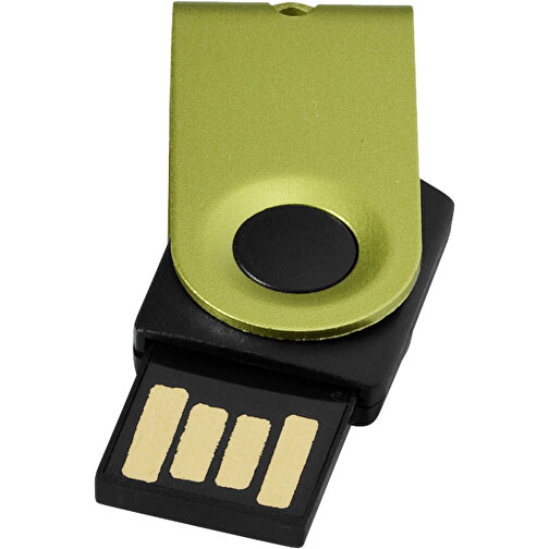 Mini USB-Stick , apfelgrün MB , 16 GB , Aluminium MB , 3,20cm x 1,60cm x 1,40cm (Länge x Höhe x Breite), Bild 1