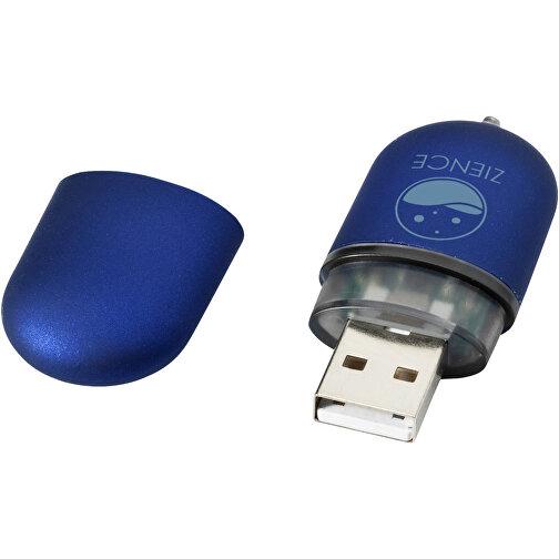 USB-Stick Business , blau MB , 16 GB , Kunststoff, Aluminium MB , 6,00cm x 2,40cm x 1,20cm (Länge x Höhe x Breite), Bild 2