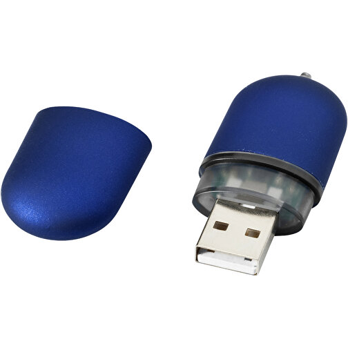USB-Stick Business , blau MB , 4 GB , Kunststoff, Aluminium MB , 6,00cm x 2,40cm x 1,20cm (Länge x Höhe x Breite), Bild 1