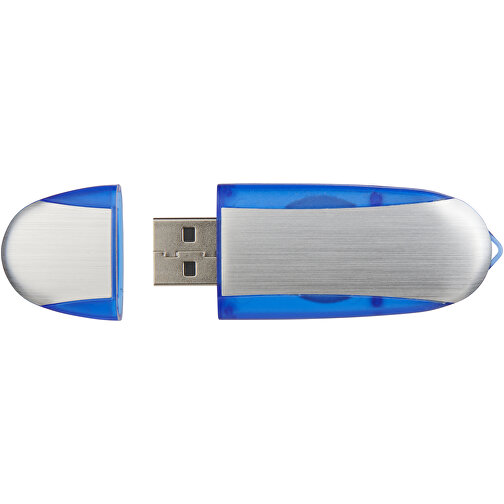 Memo USB-Stick , dunkelblau / silber MB , 32 GB , Kunststoff, Aluminium MB , 6,00cm x 2,40cm x 1,20cm (Länge x Höhe x Breite), Bild 6