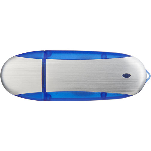 Memo USB-Stick , dunkelblau / silber MB , 16 GB , Kunststoff, Aluminium MB , 6,00cm x 2,40cm x 1,20cm (Länge x Höhe x Breite), Bild 3